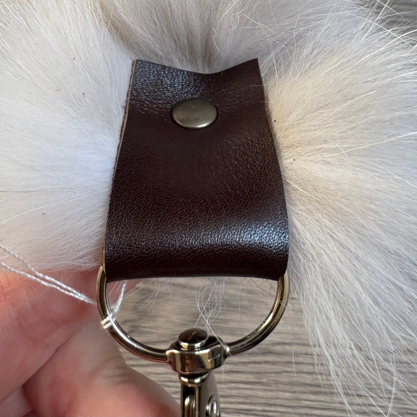 Palomino Frost fox tail keychain (179)