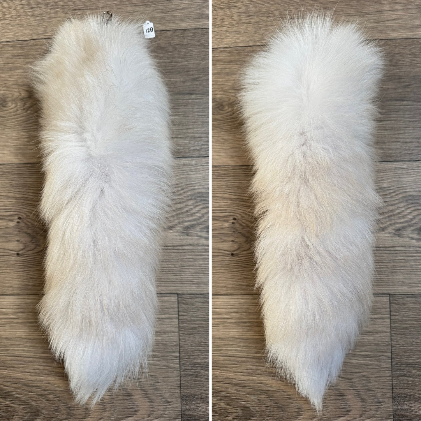 Palomino Frost fox tail keychain (128)