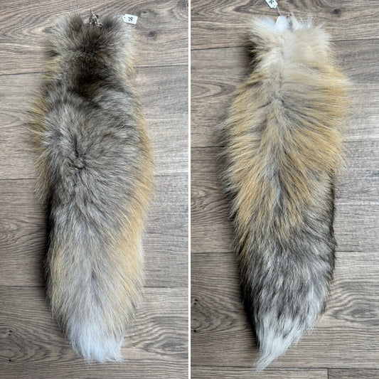 Golden Island fox tail keychain (56)