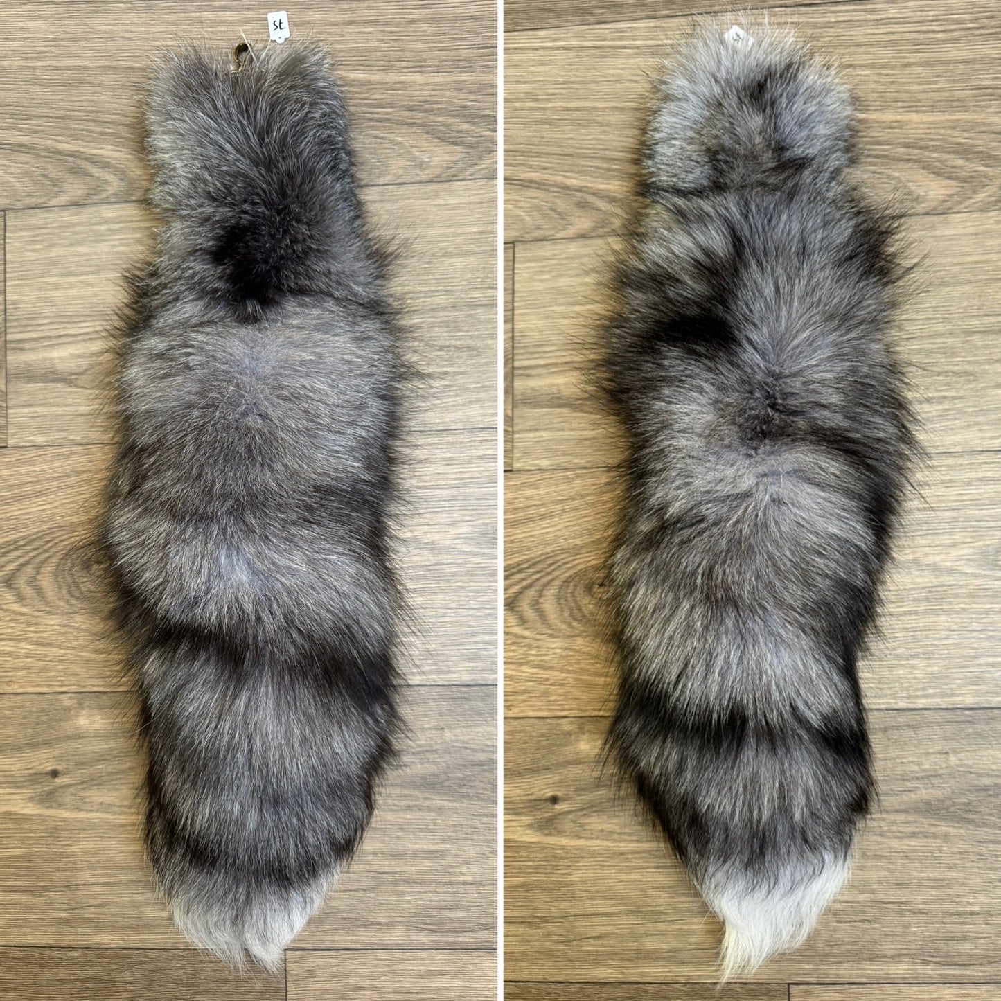 Blue Frost fox tail keychain (75)