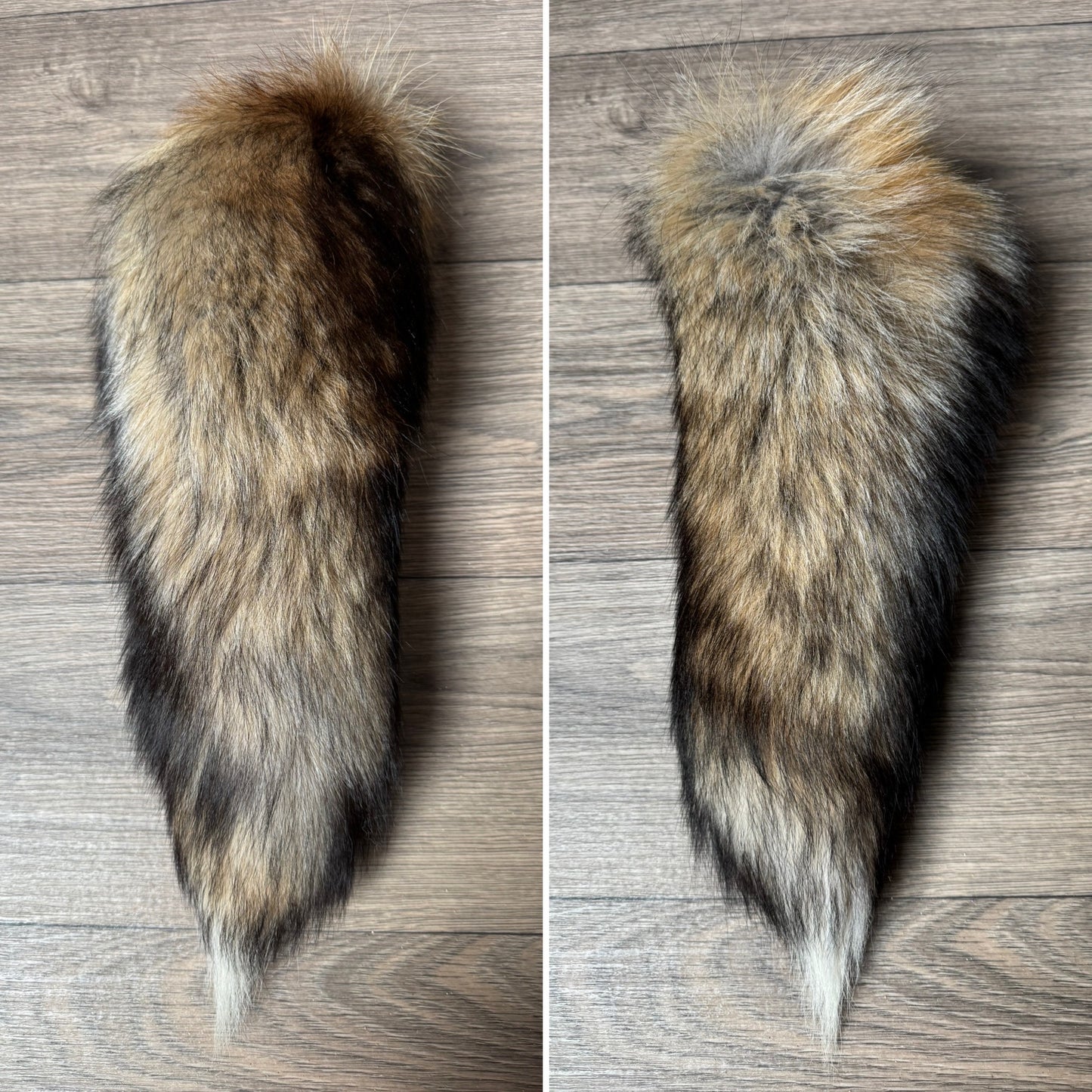 Gold fox tail keychain (125)