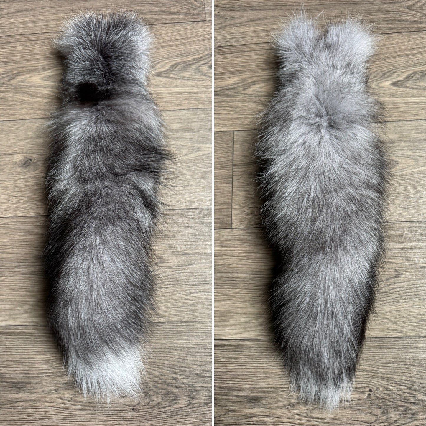 Blue Frost fox tail keychain (193)