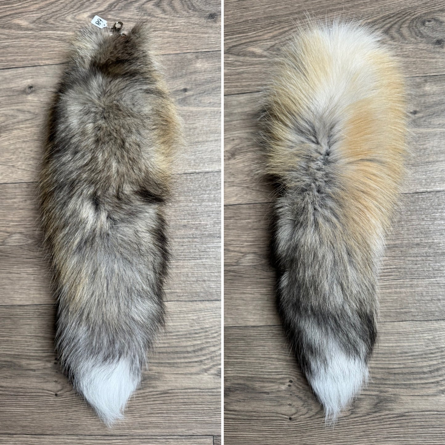 Golden Island fox tail keychain (68)