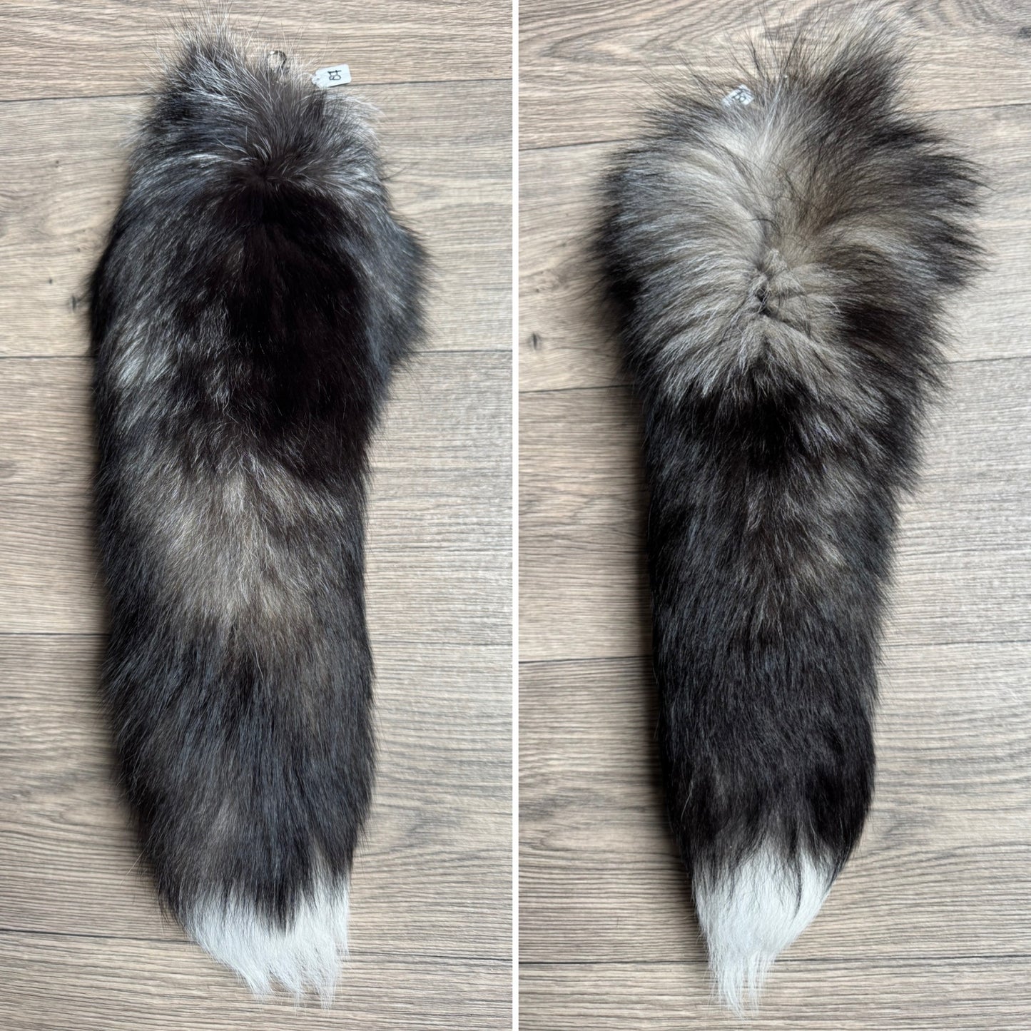 Cross fox tail keychain (87)
