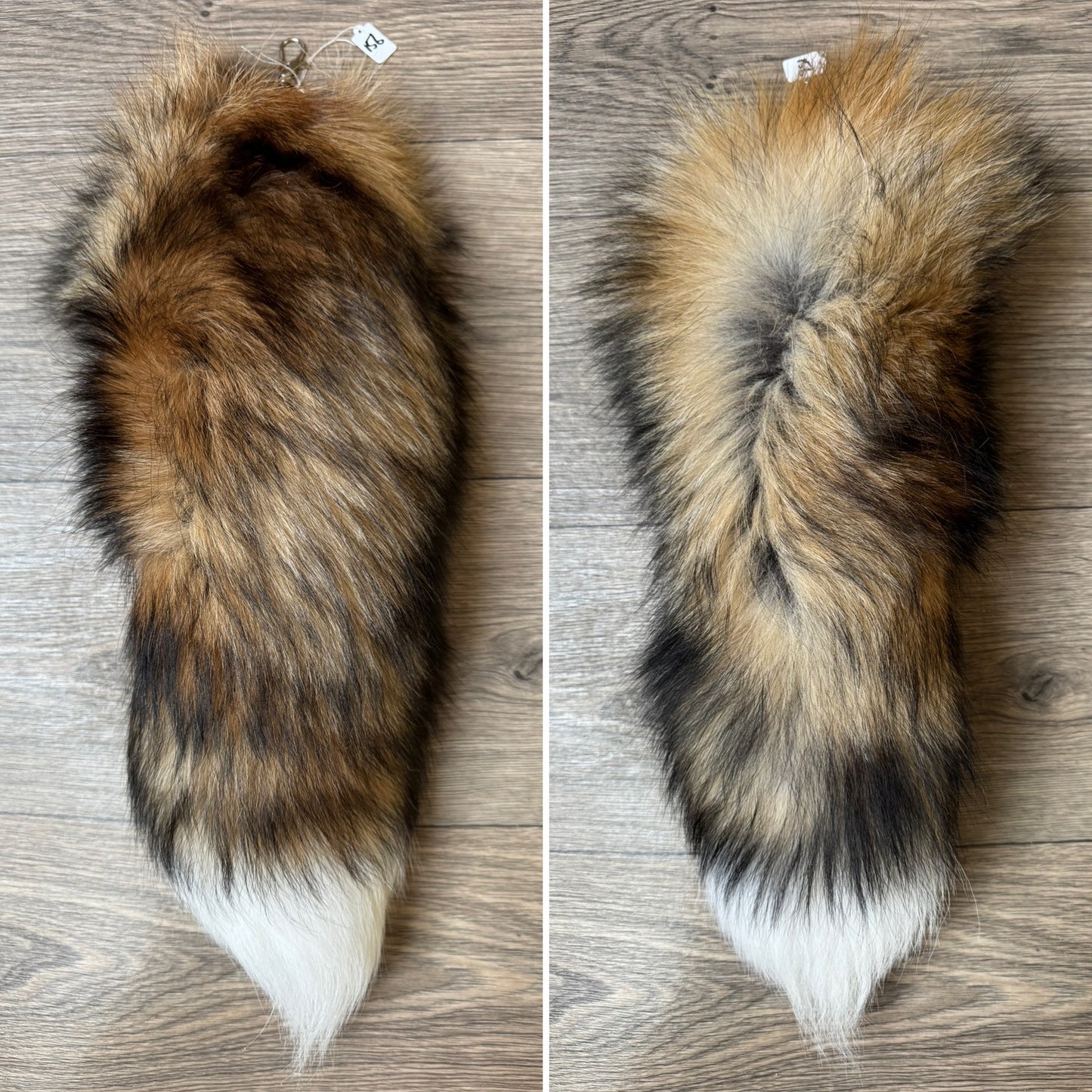 Gold fox tail keychain (156)