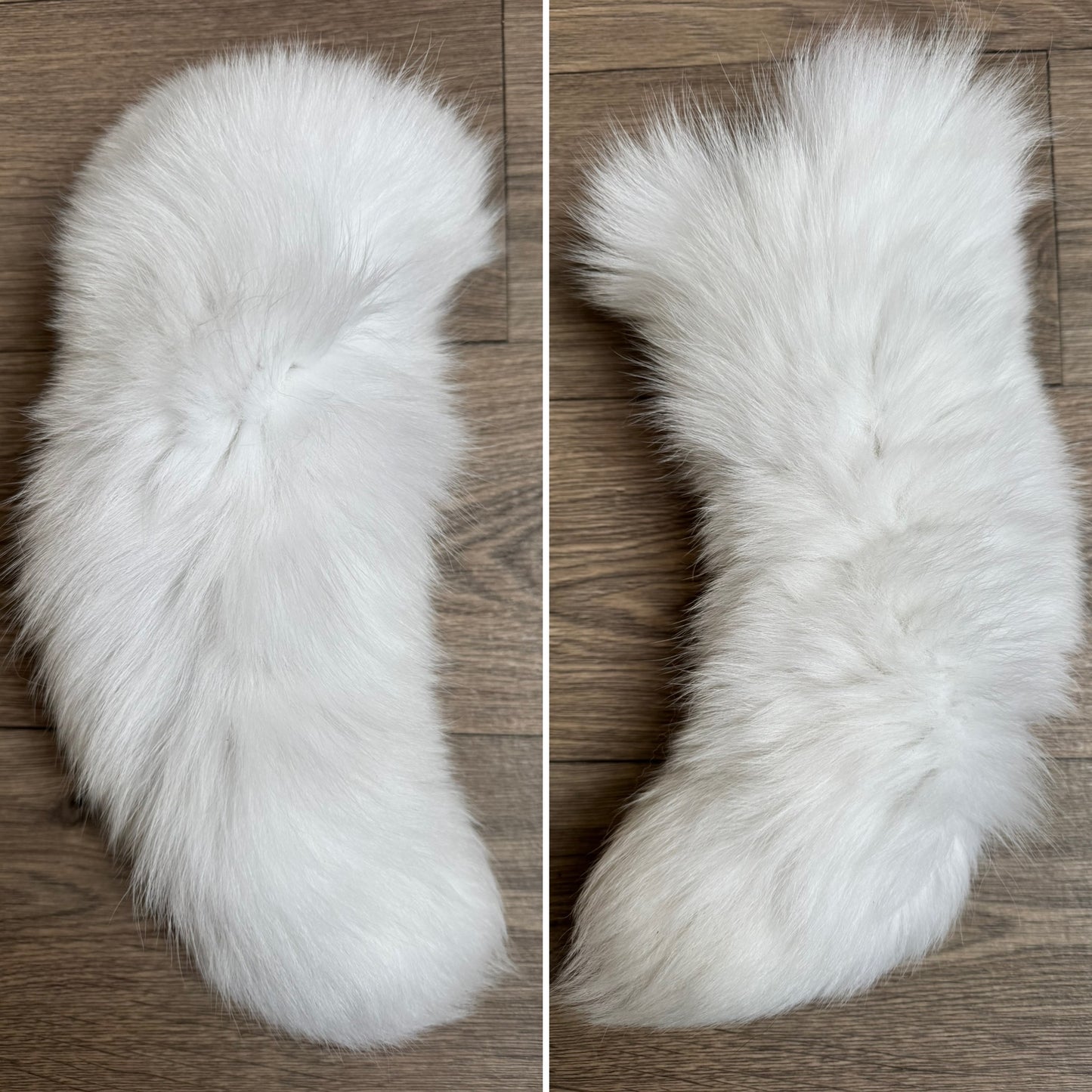 Shadow Blue arctic fox tail keychain (62)