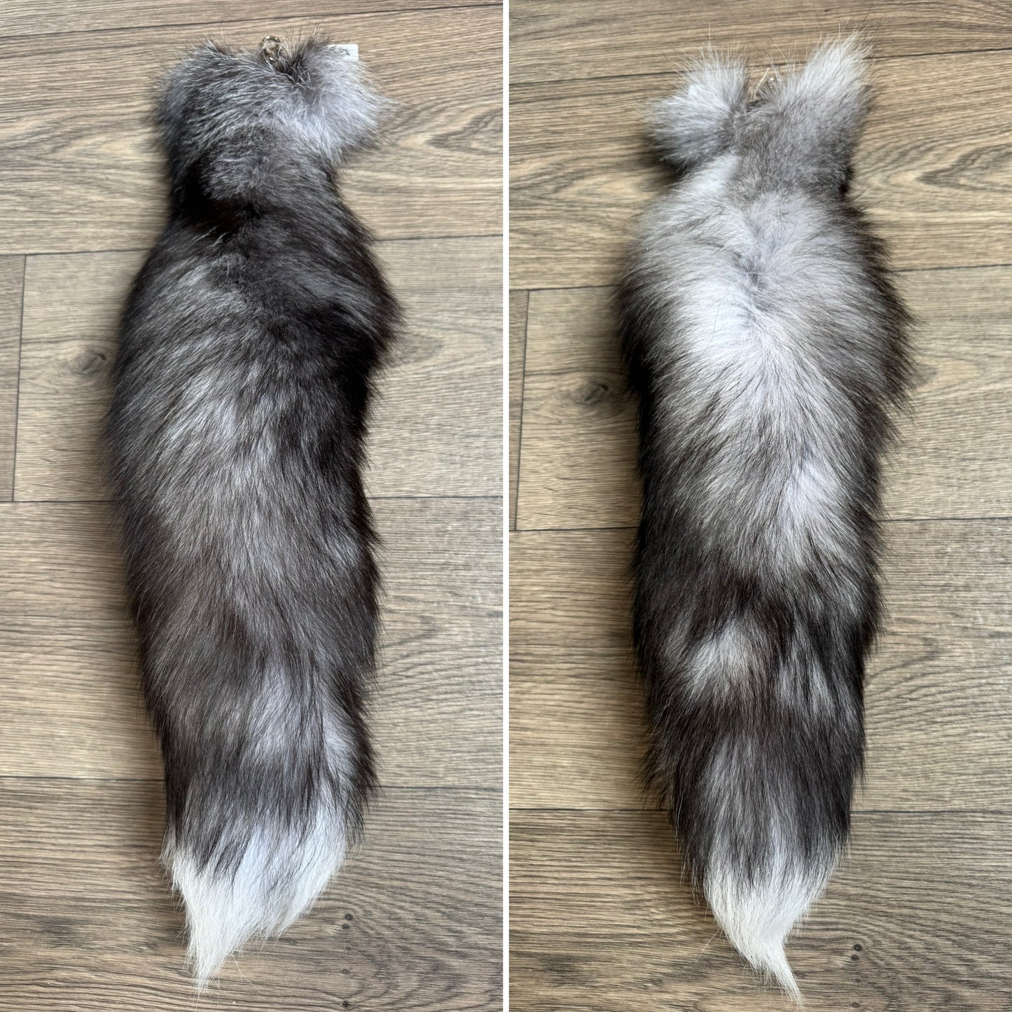 Blue Frost fox tail keychain (93)