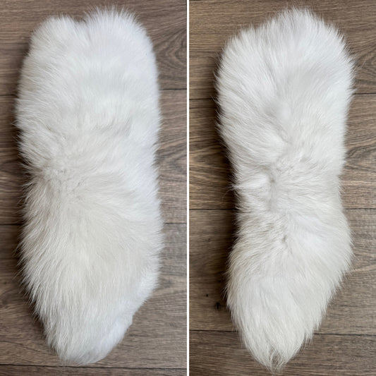 Shadow Blue arctic fox tail keychain (126)