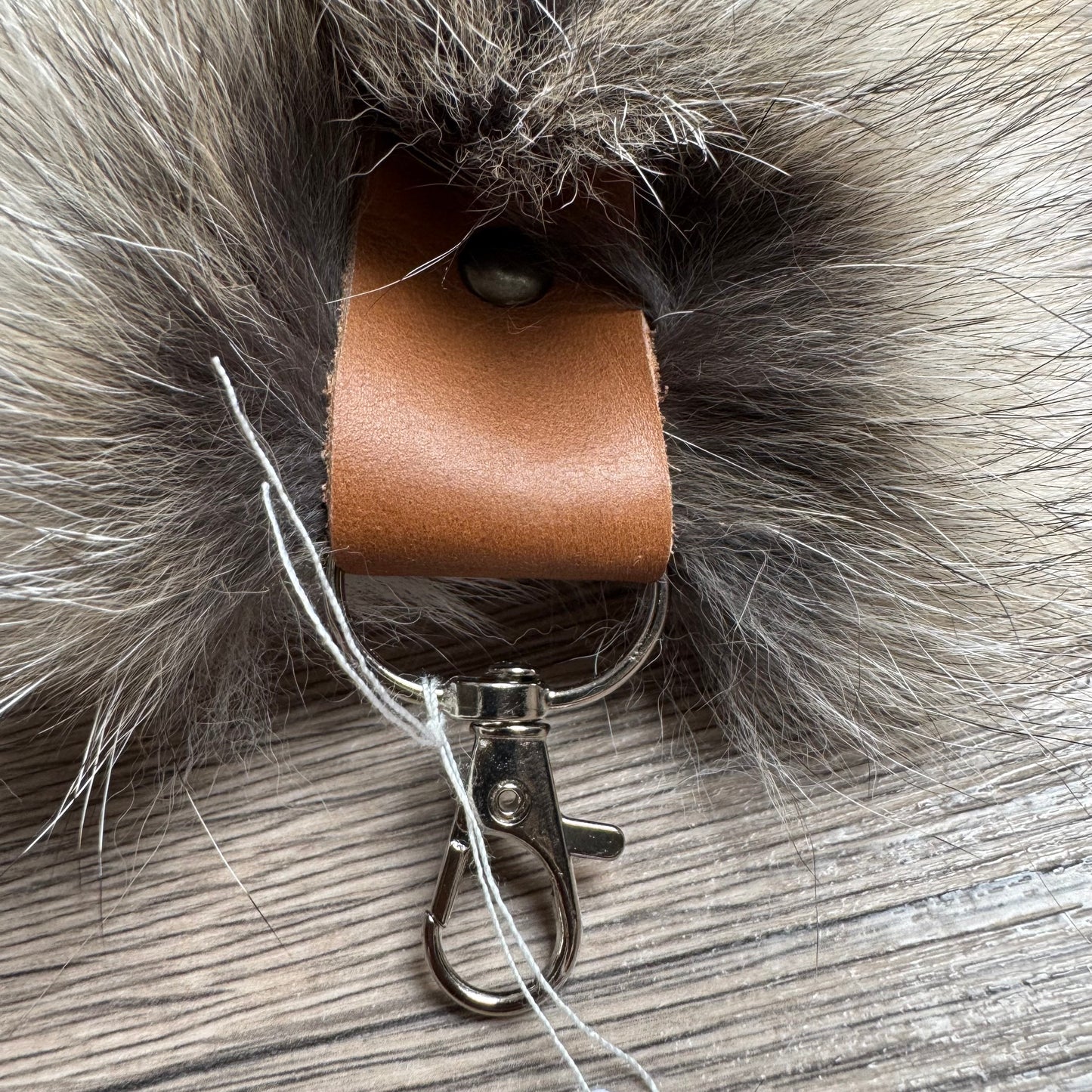 Golden Island fox tail keychain (68)