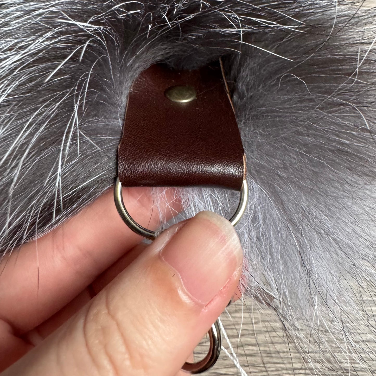 Blue Frost fox tail keychain (29)