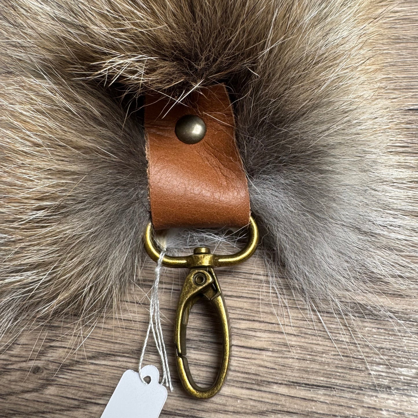 Golden Island fox tail keychain (36)