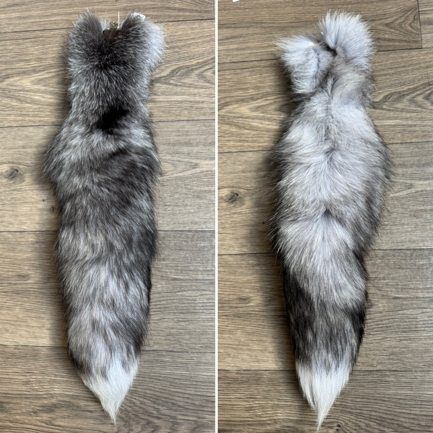 Blue Frost fox tail keychain (47)