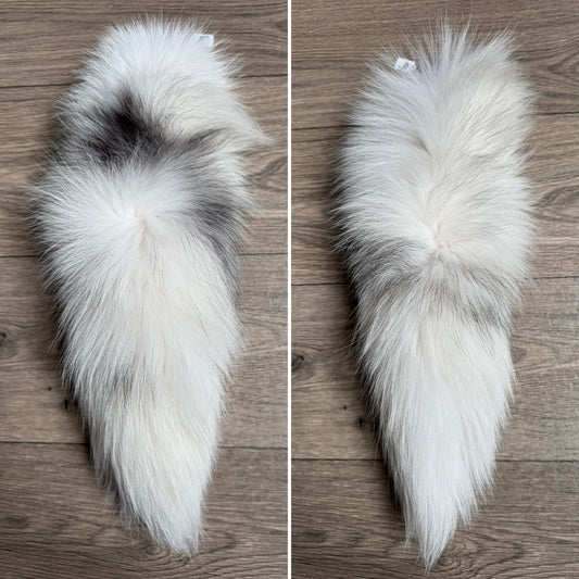 Arctic Marble fox tail keychain (189)