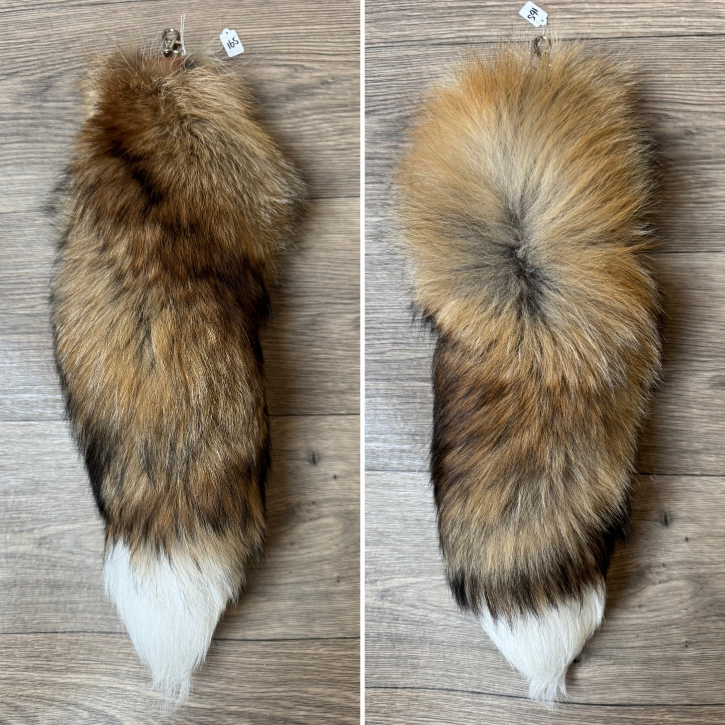 Gold fox tail keychain (165)