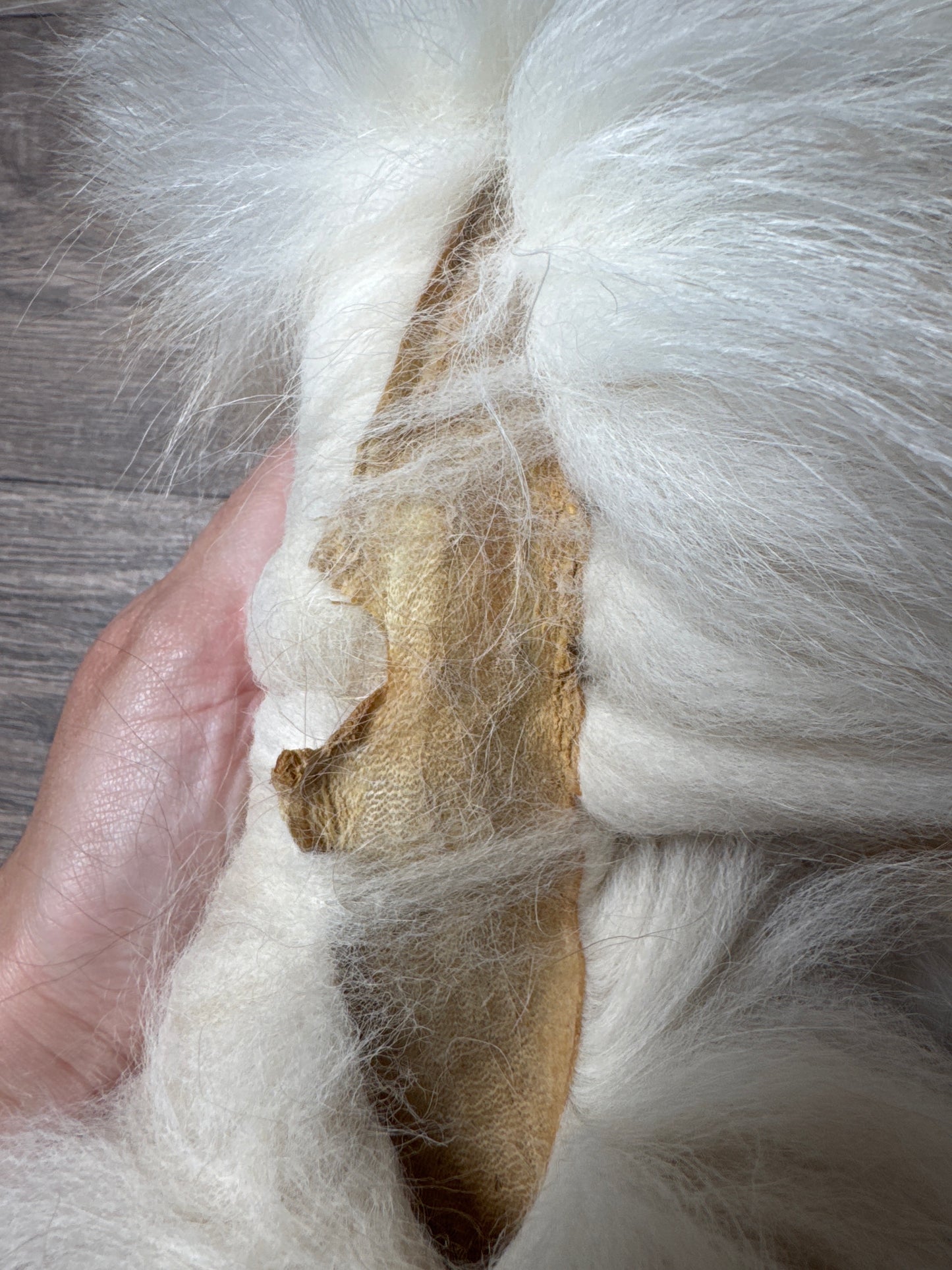 Smokey Snow Glow Whitemark fox pelt (4)