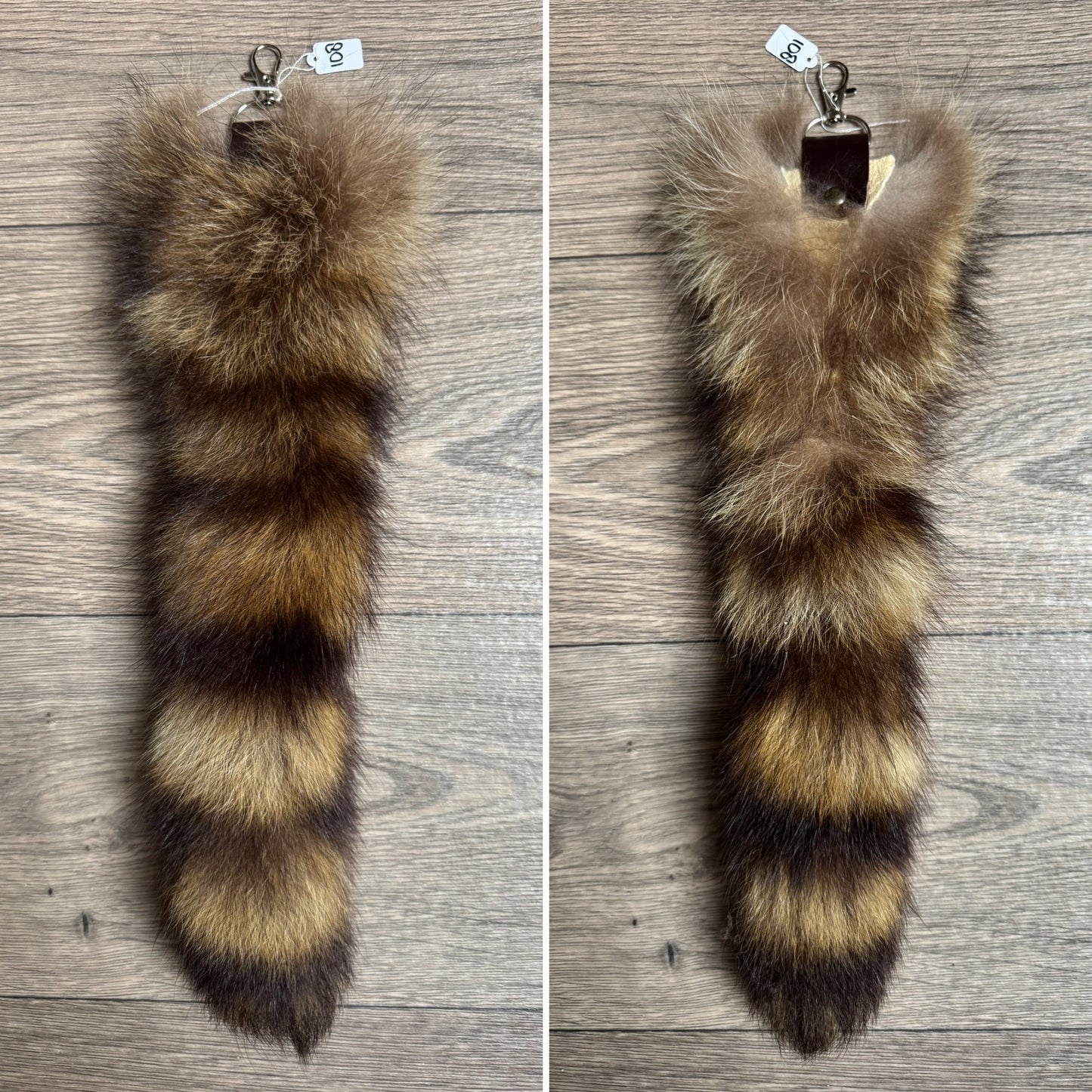 Raccoon tail keychain (108)