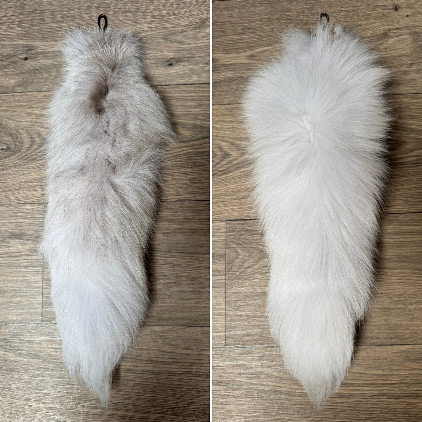 Shadow Burgundy Frost fox tail keychain (60)