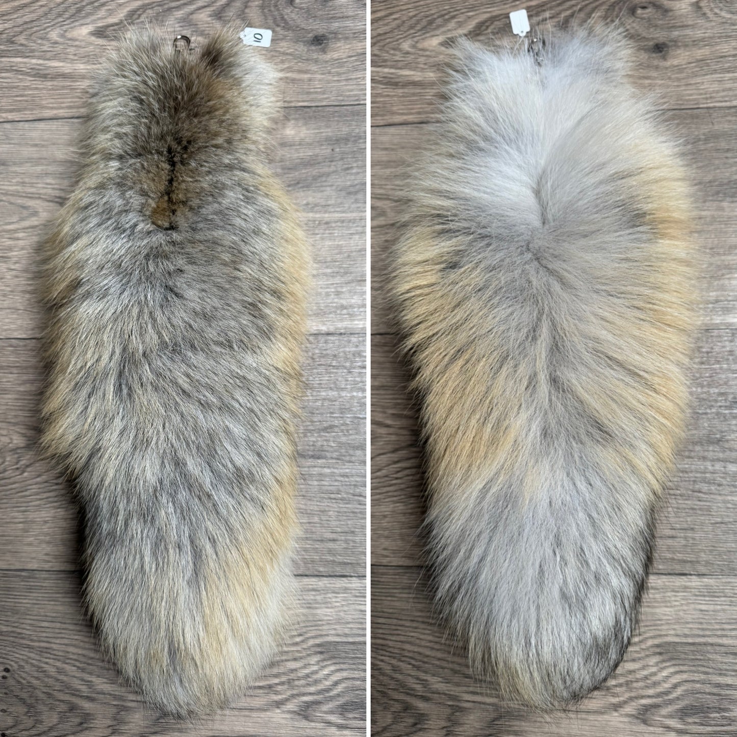 Golden Island fox tail keychain (10)