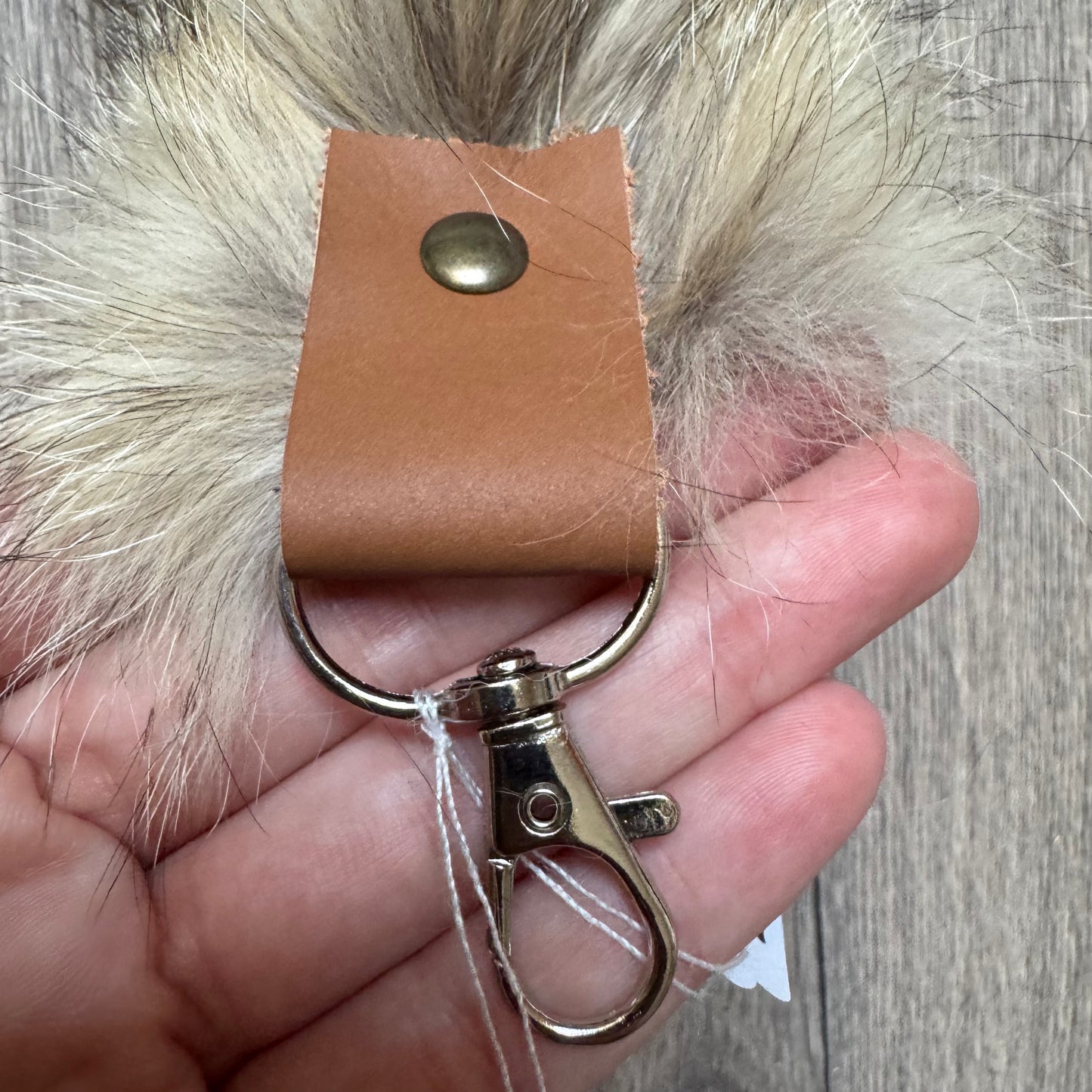 Kit fox tail keychain (125)