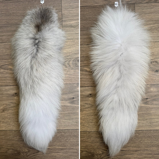 Arctic Golden Island fox tail keychain (83)