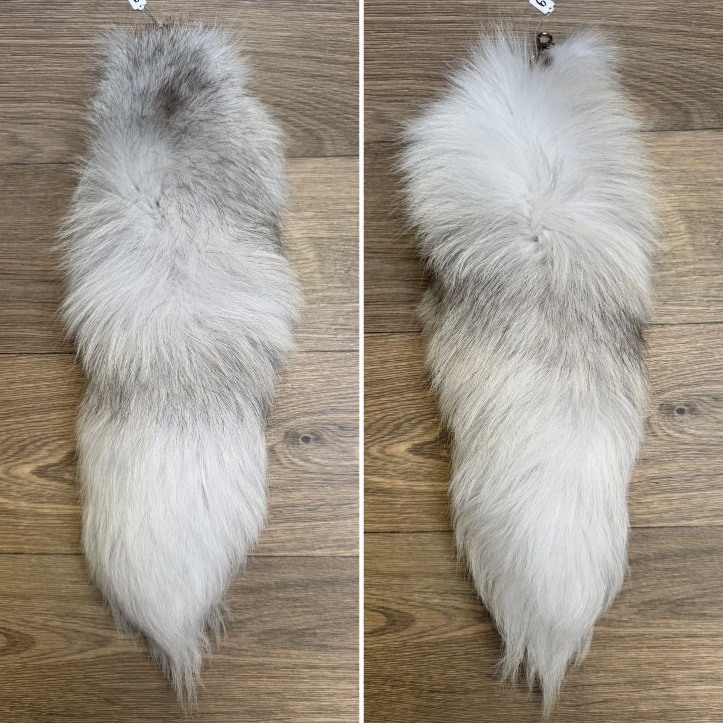 Arctic Golden Island fox tail keychain (9)