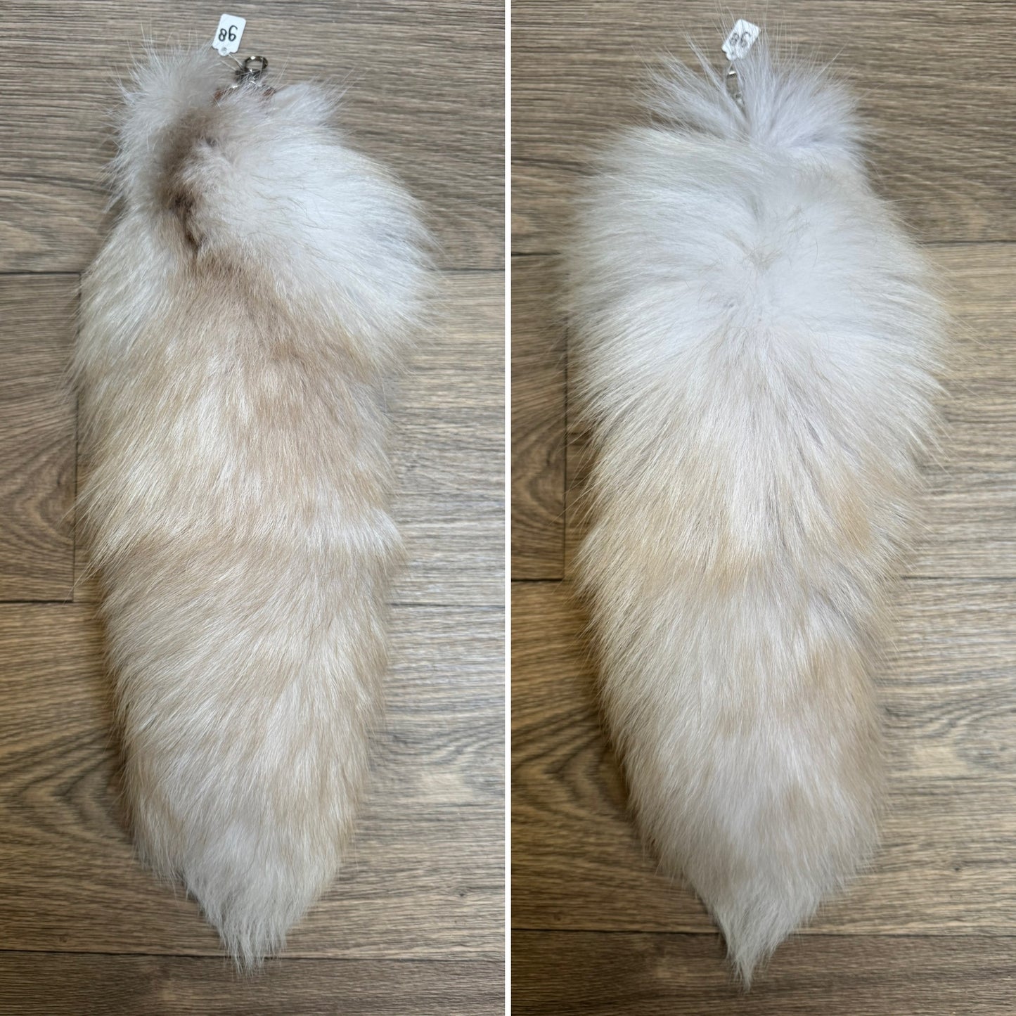 Palomino Frost fox tail keychain (98)