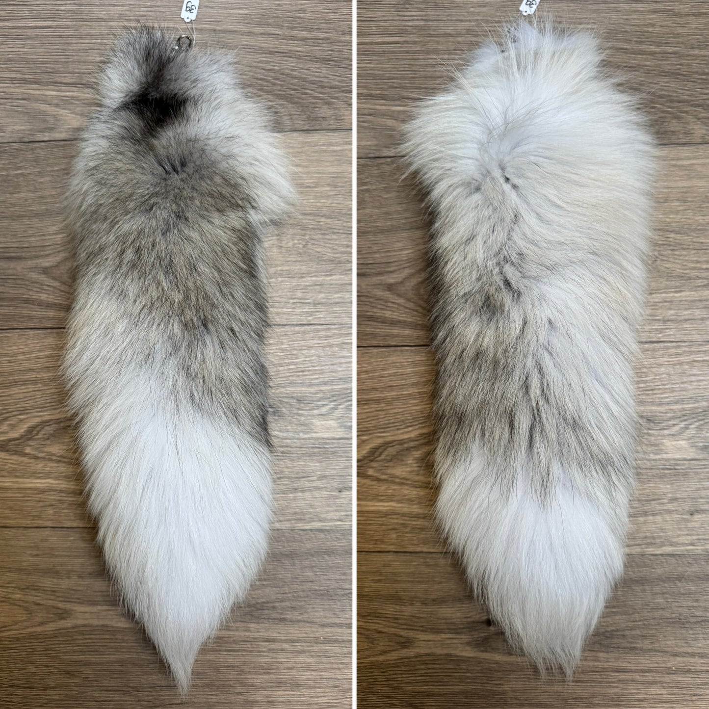 Arctic Golden Island fox tail keychain (39)
