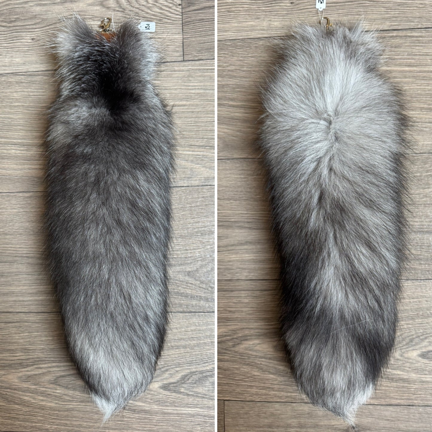 Blue Frost fox tail keychain (131)