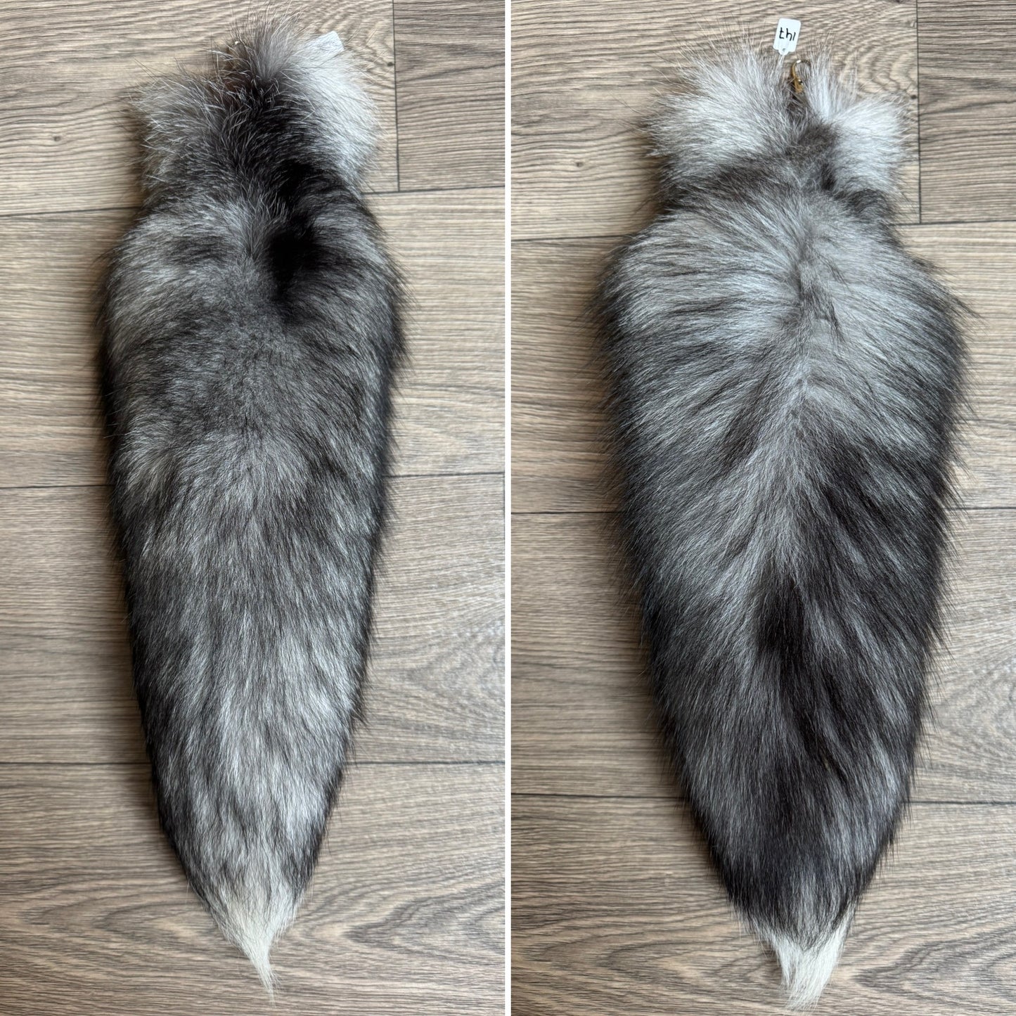Blue Frost fox tail keychain (147)