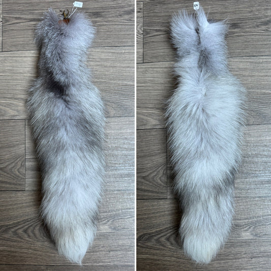 Sapphire Frost fox tail keychain (118)