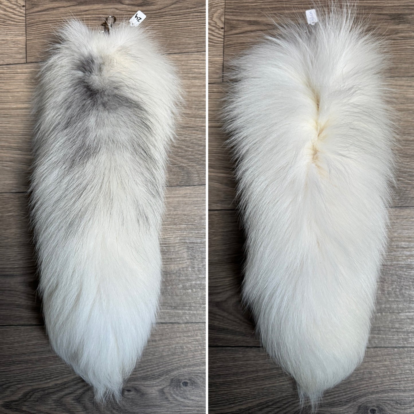 Arctic Marble fox tail keychain (24)