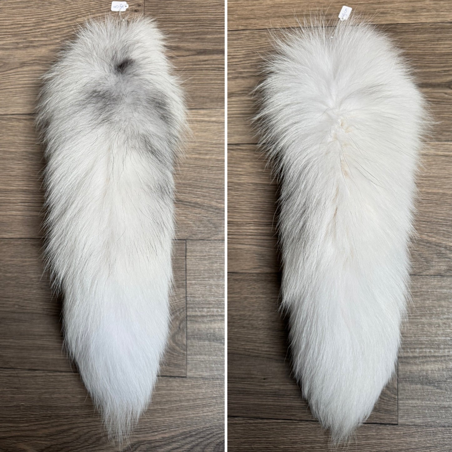 Arctic Marble fox tail keychain (145)