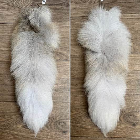 Arctic Golden Island fox tail keychain (148)