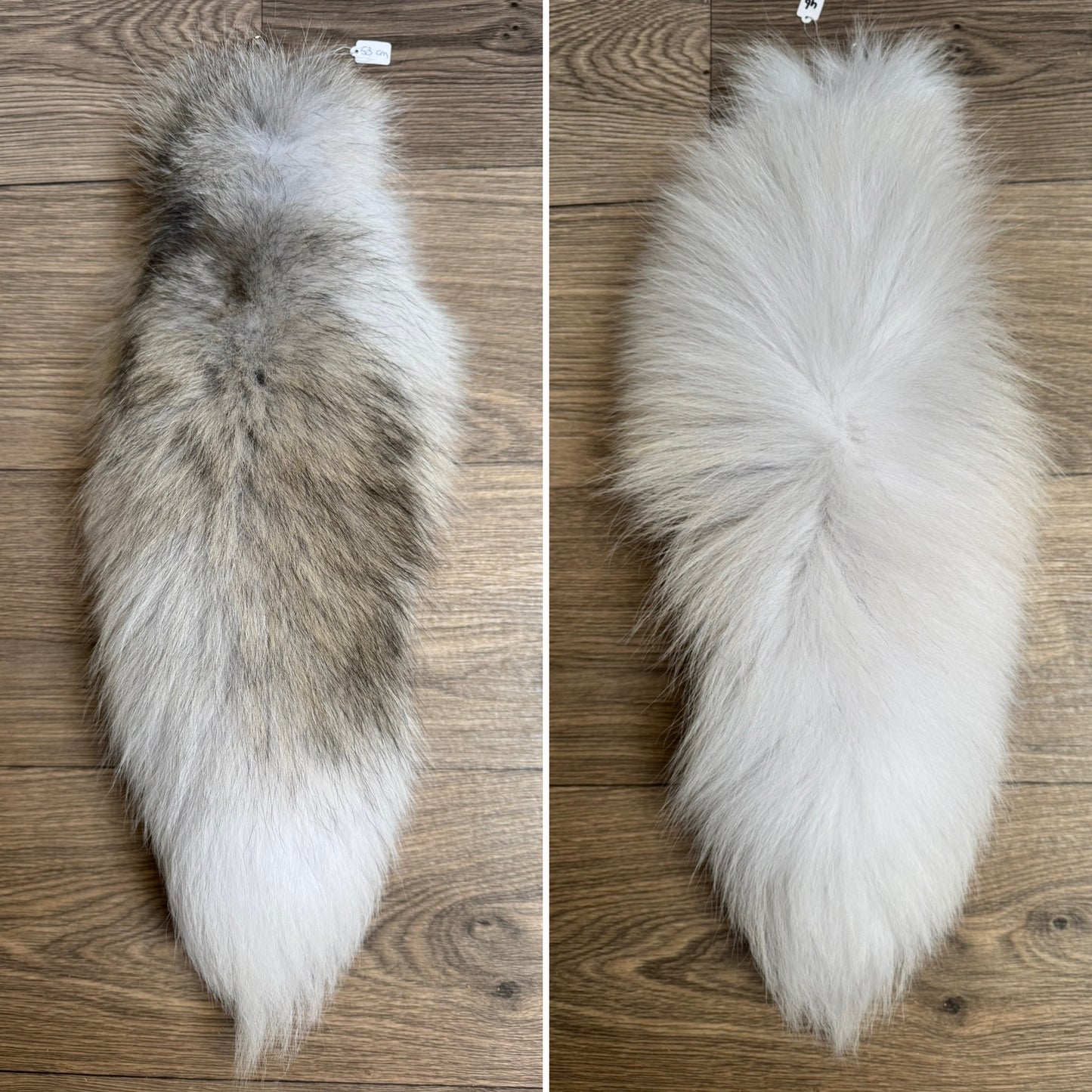 Arctic Golden Island fox tail keychain (46)