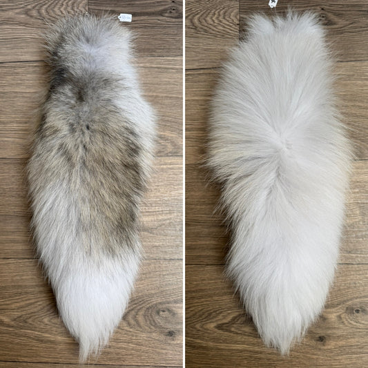 Arctic Golden Island fox tail keychain (46)