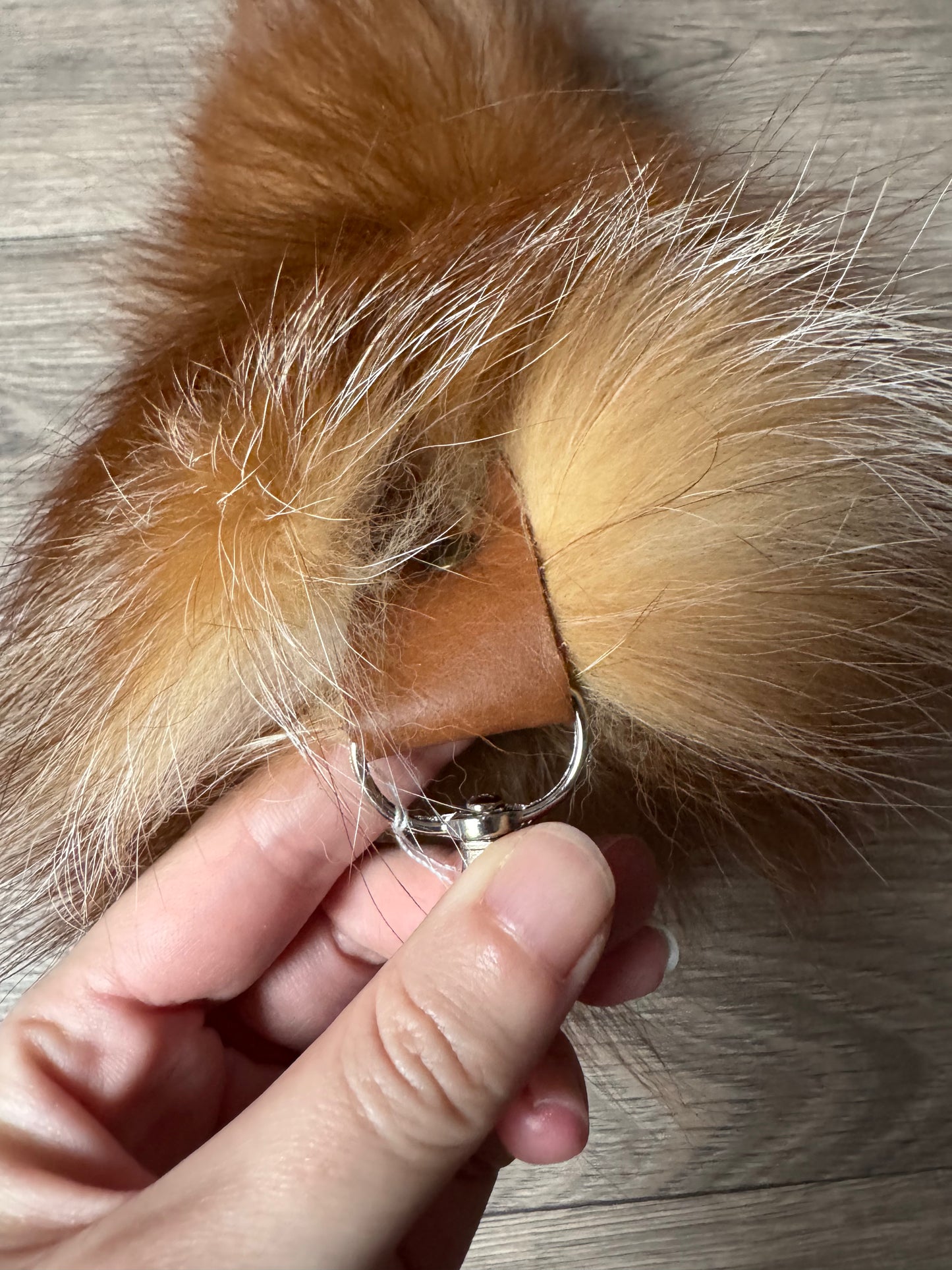 Crystal fox tail keychain (14)