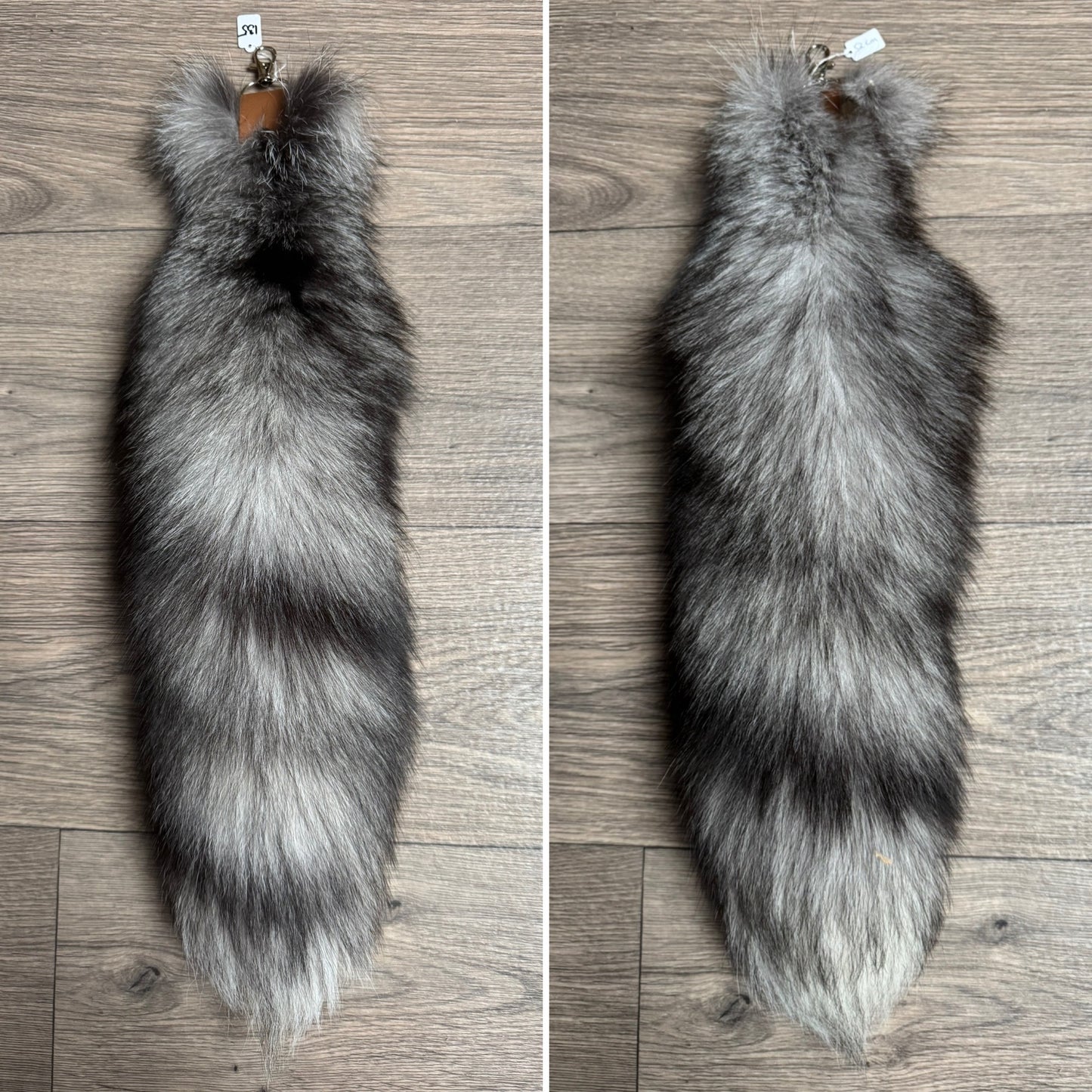 Blue Frost fox tail keychain (135)