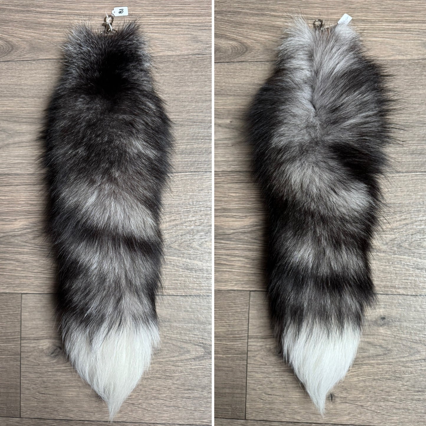 Blue Frost fox tail keychain (81)