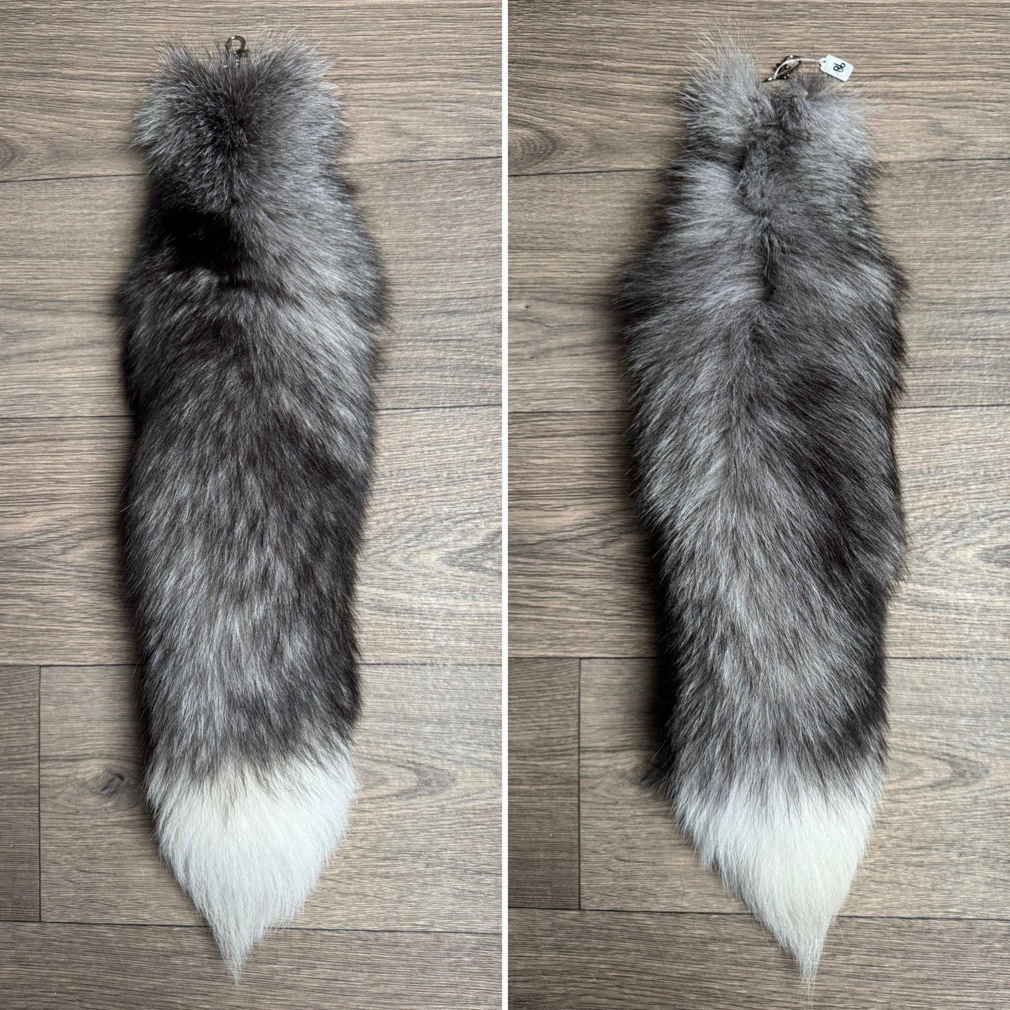 Blue Frost fox tail keychain (86)