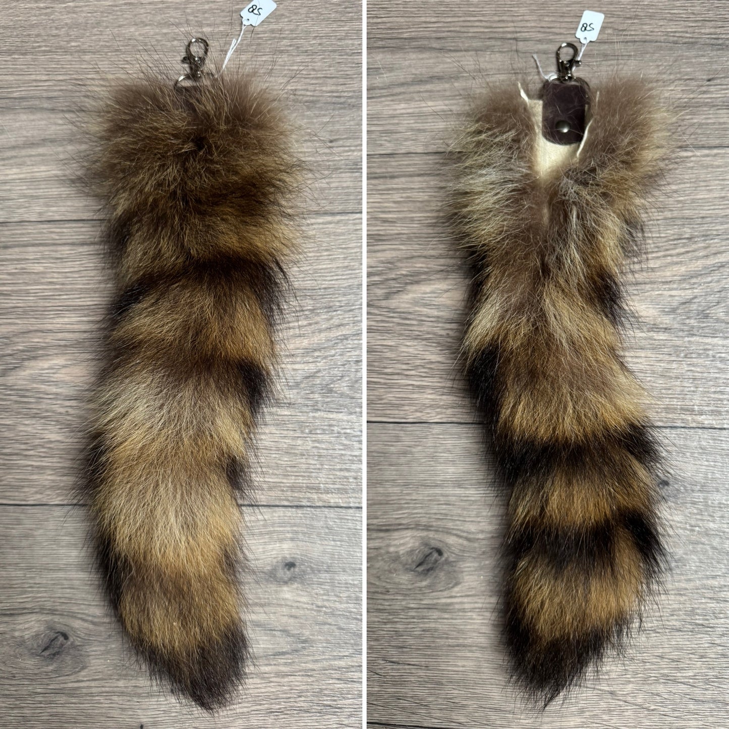 Raccoon tail keychain (58)