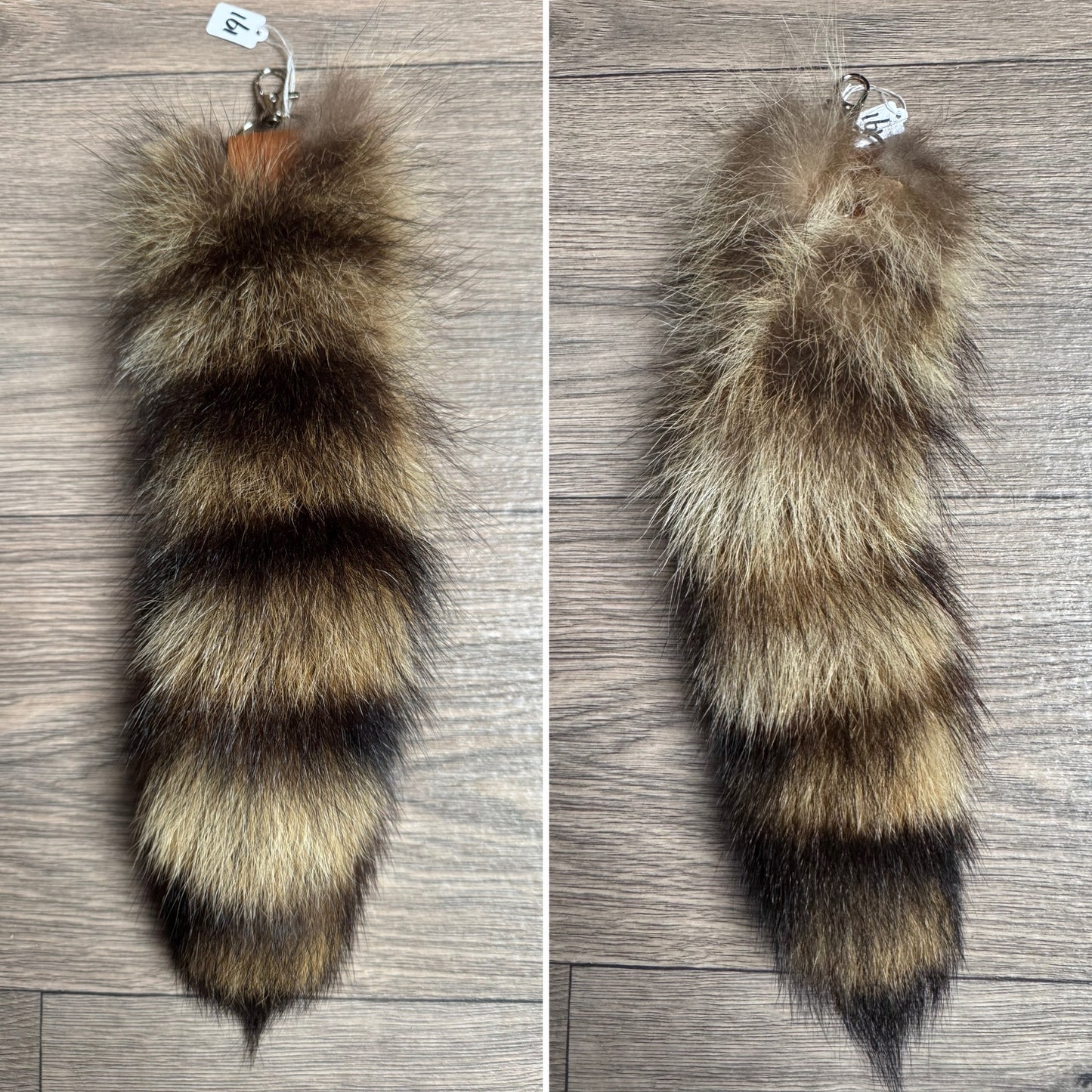Raccoon tail keychain (161)