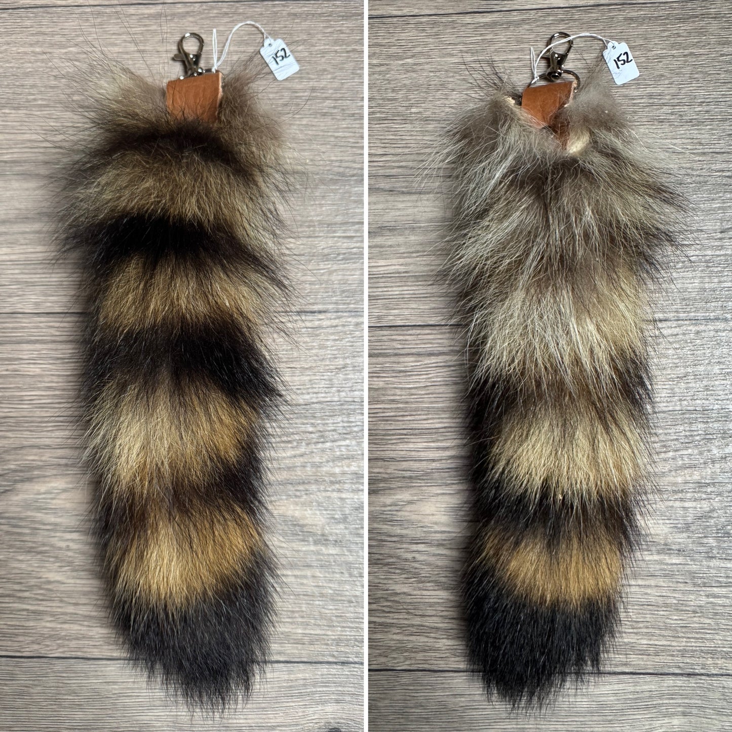 Raccoon tail keychain (152)