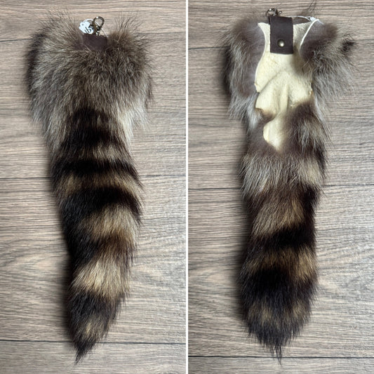 Raccoon tail keychain (165)