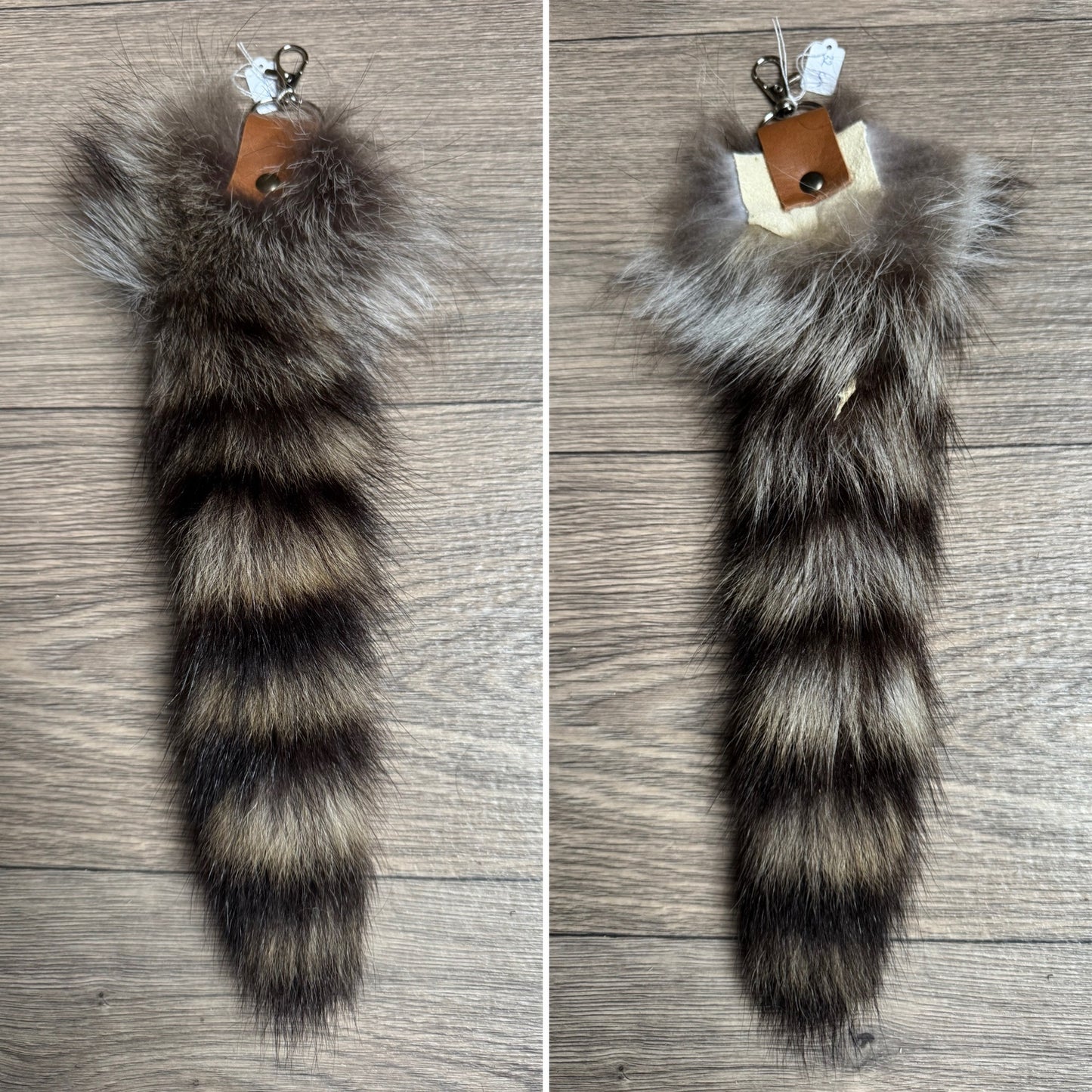 Raccoon tail keychain (159)