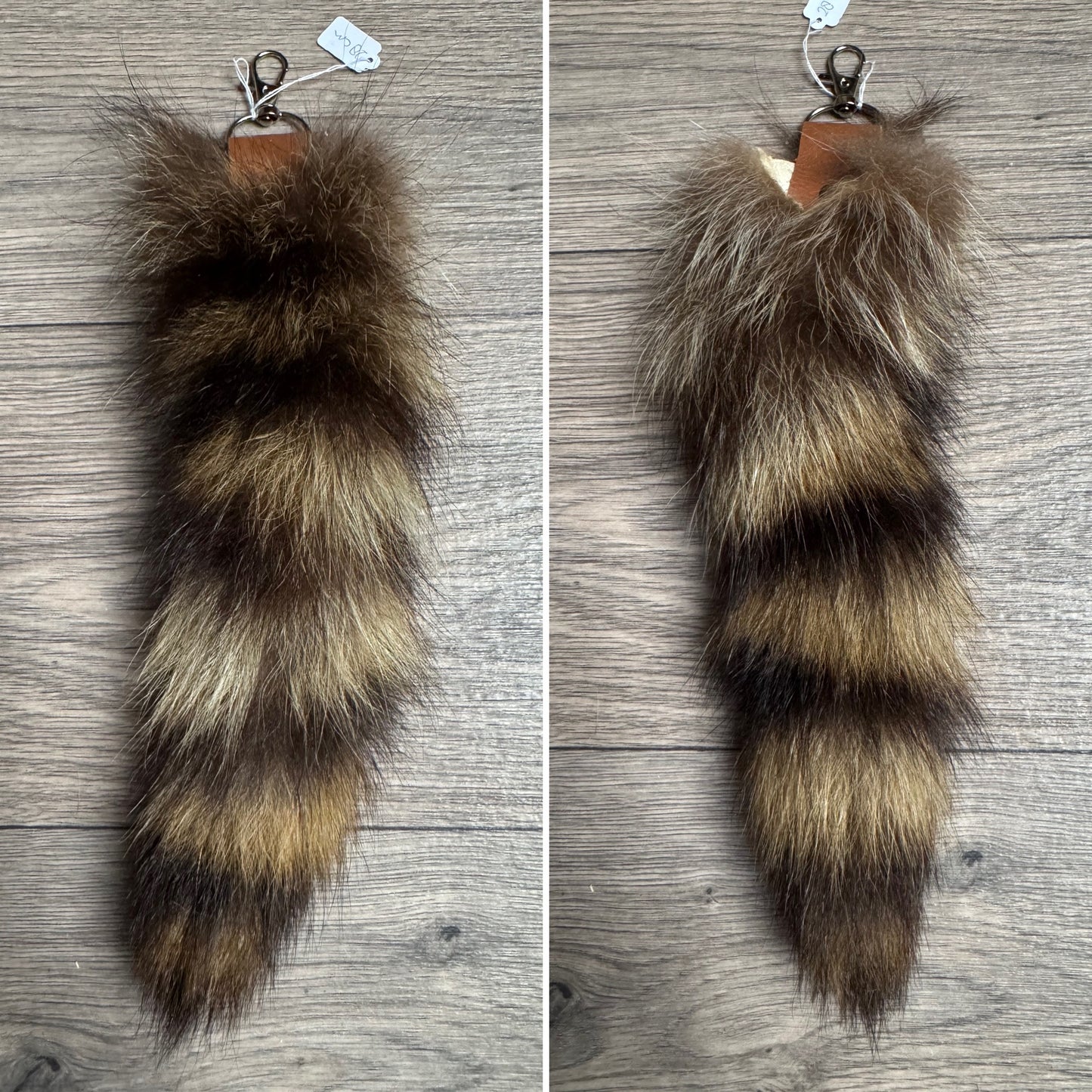 Raccoon tail keychain (154)