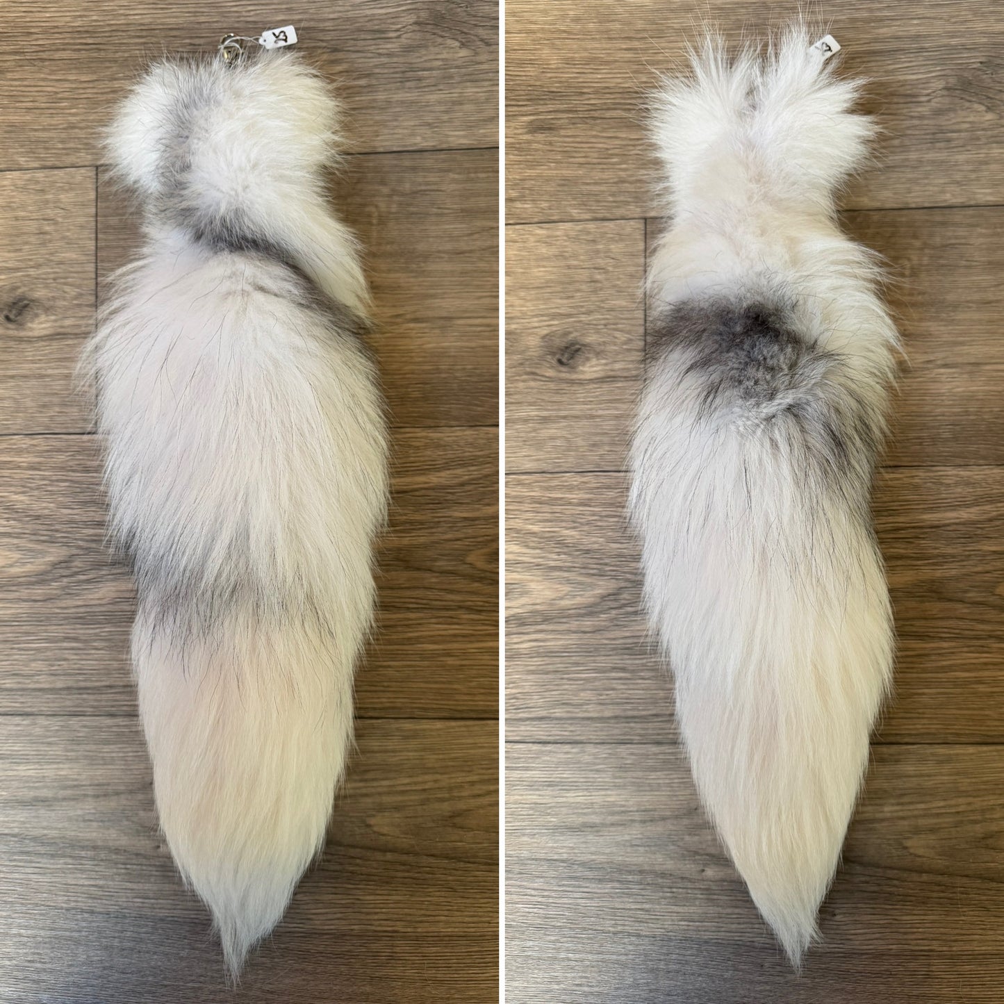 Marble Frost fox tail keychain (25)