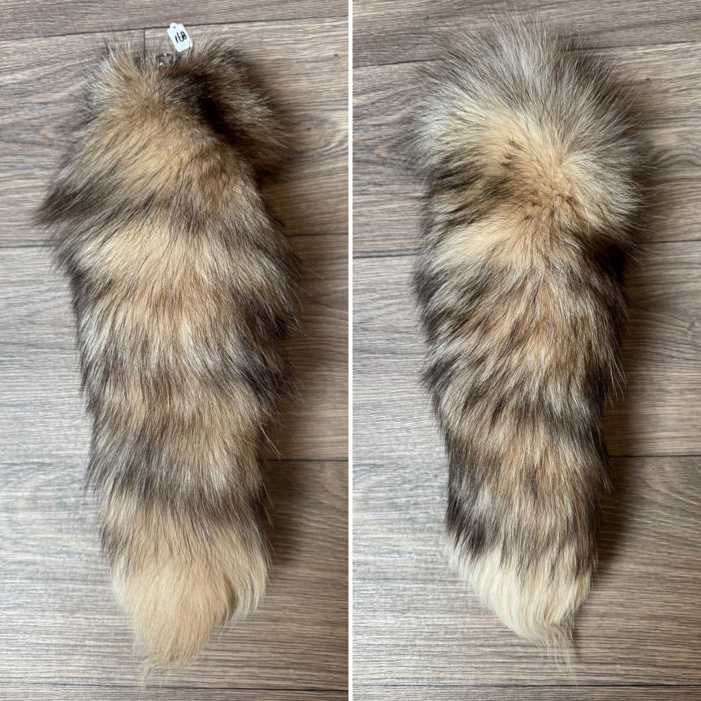 Crystal fox tail keychain (168)