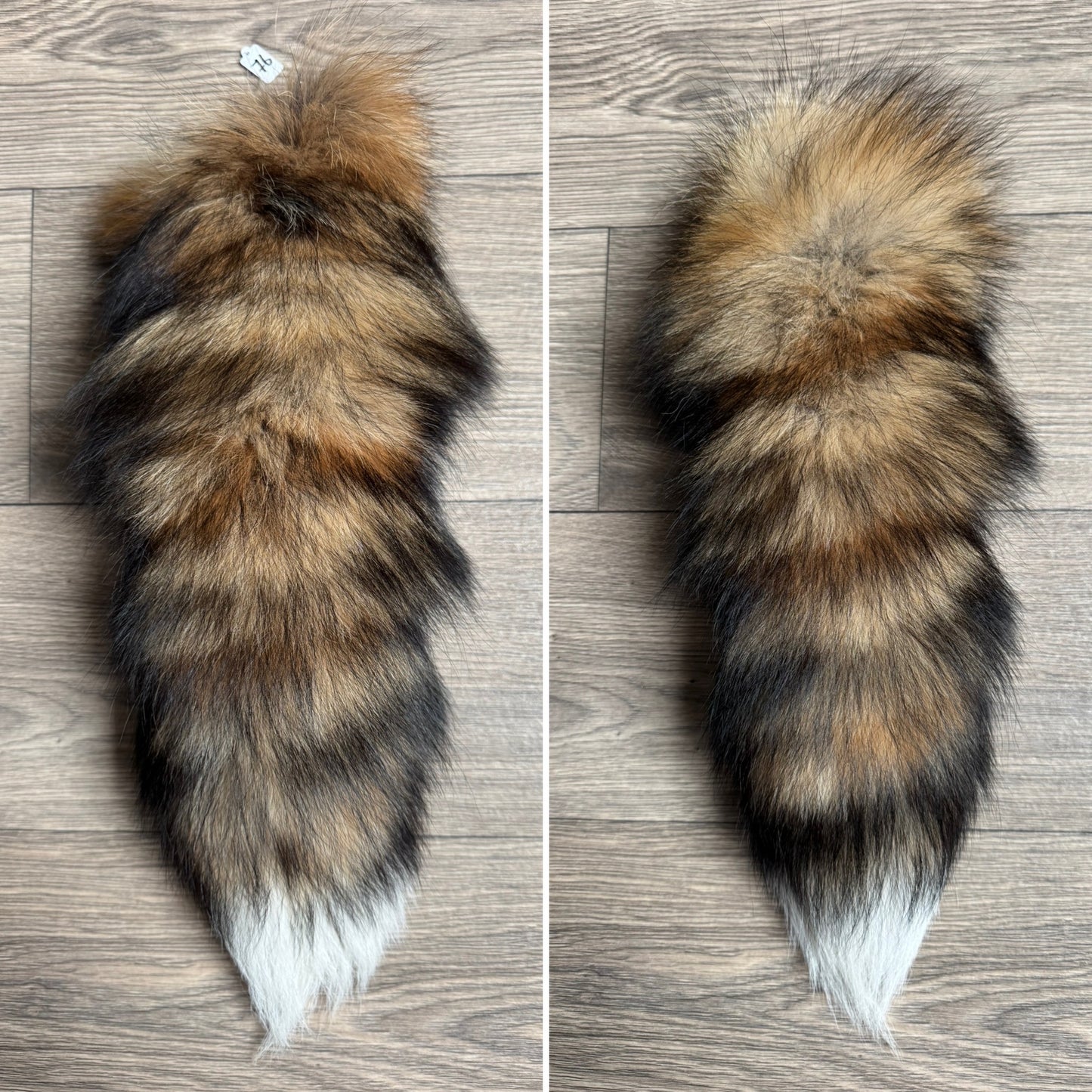 Gold fox tail keychain (76)