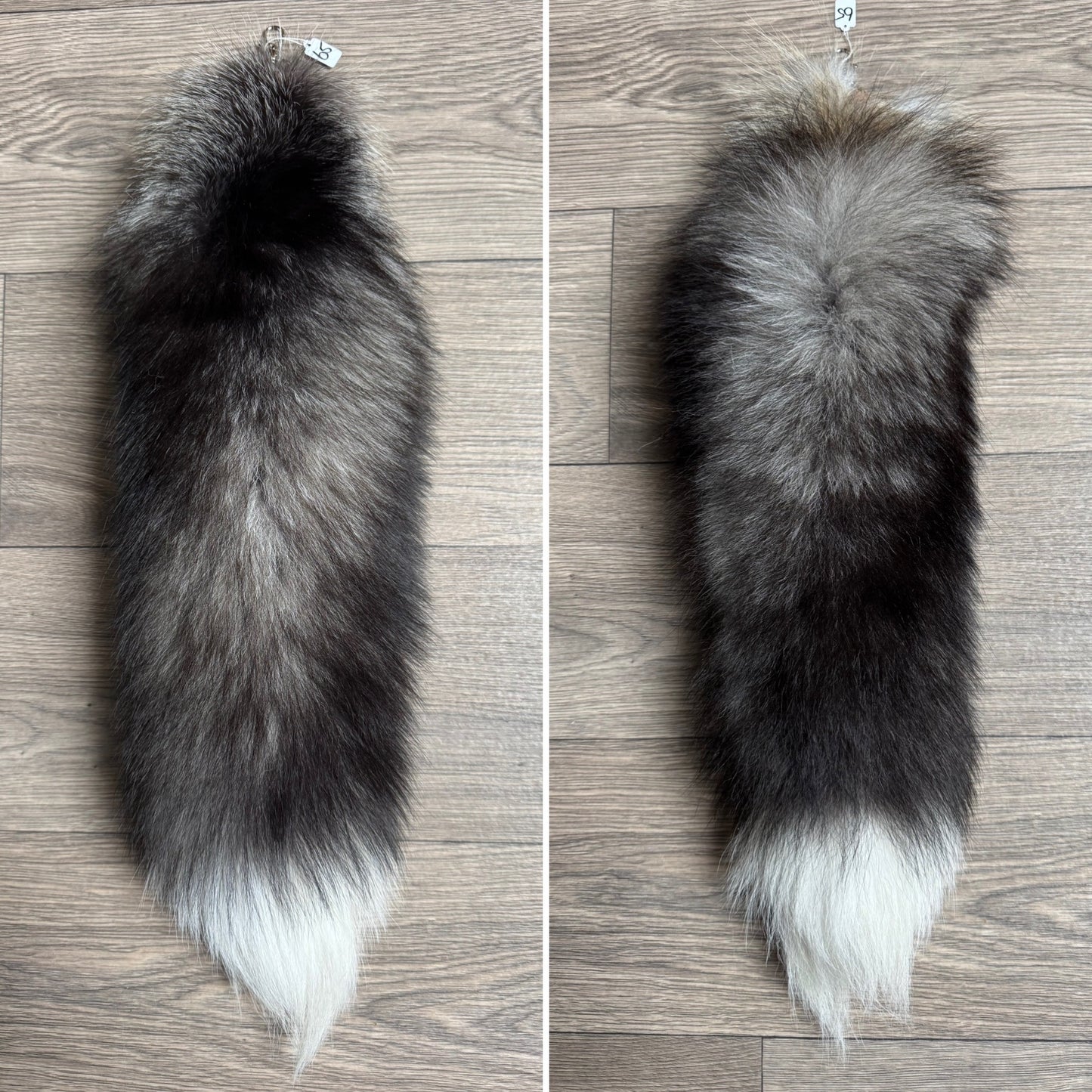 Cross fox tail keychain (65)