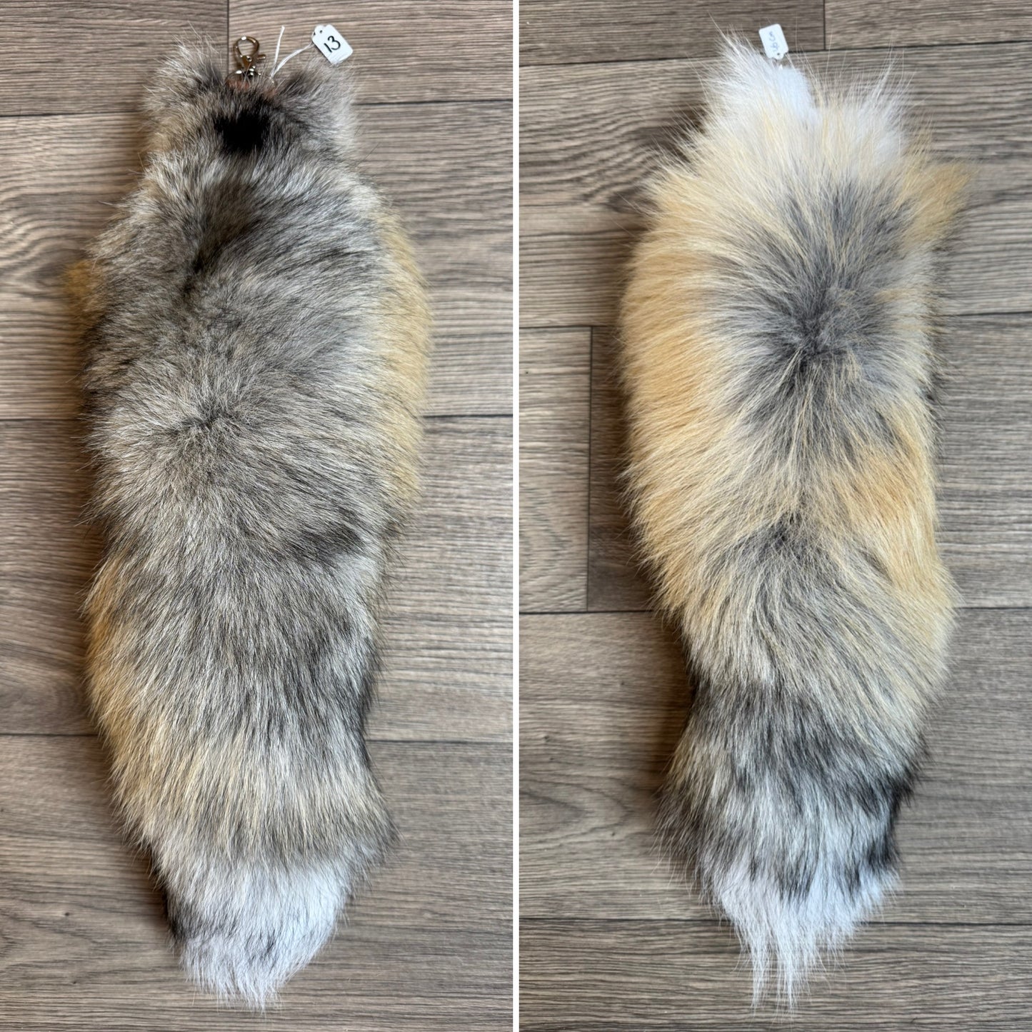 Golden Island fox tail keychain (13)